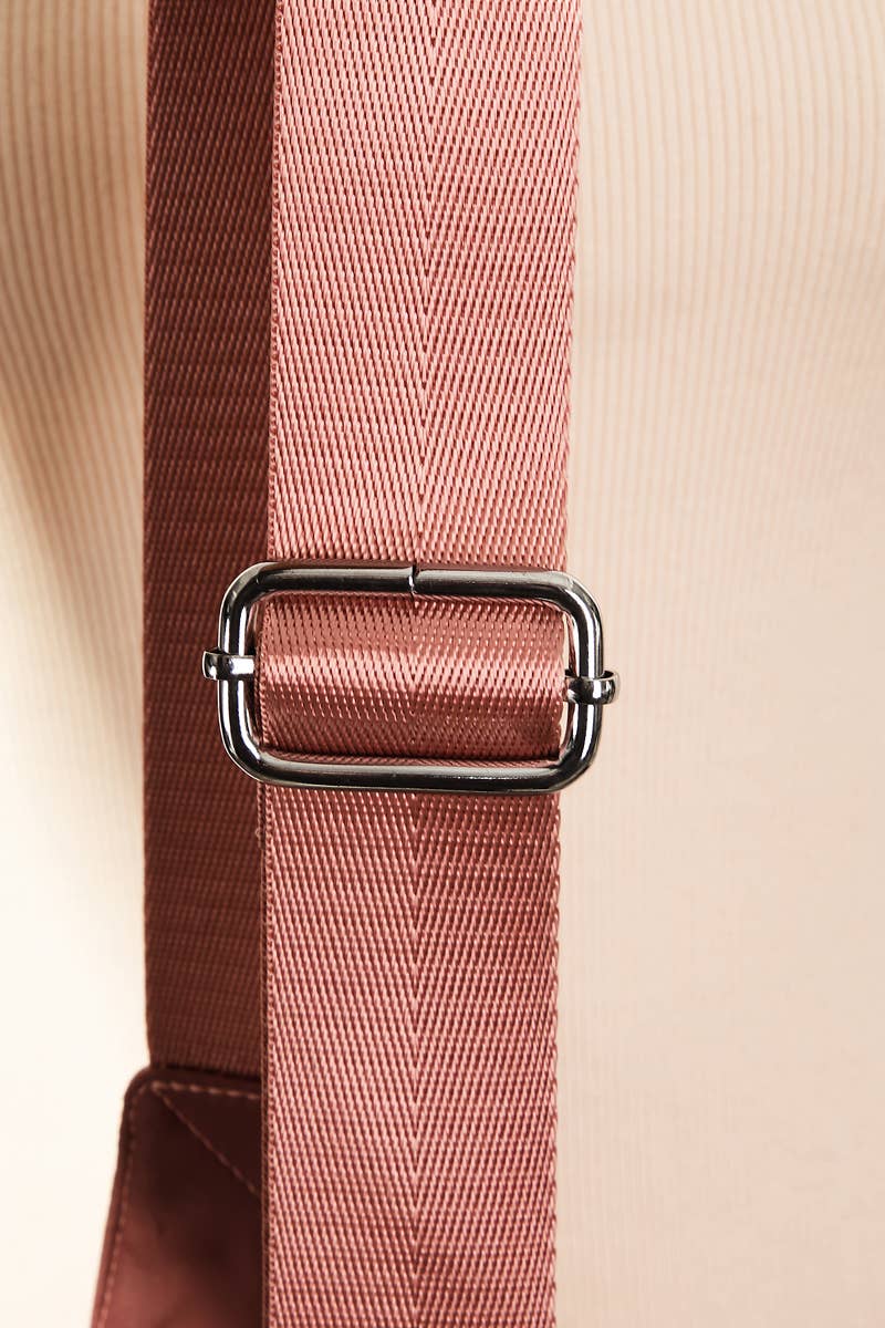 Khaki Nylon Sling Bag
