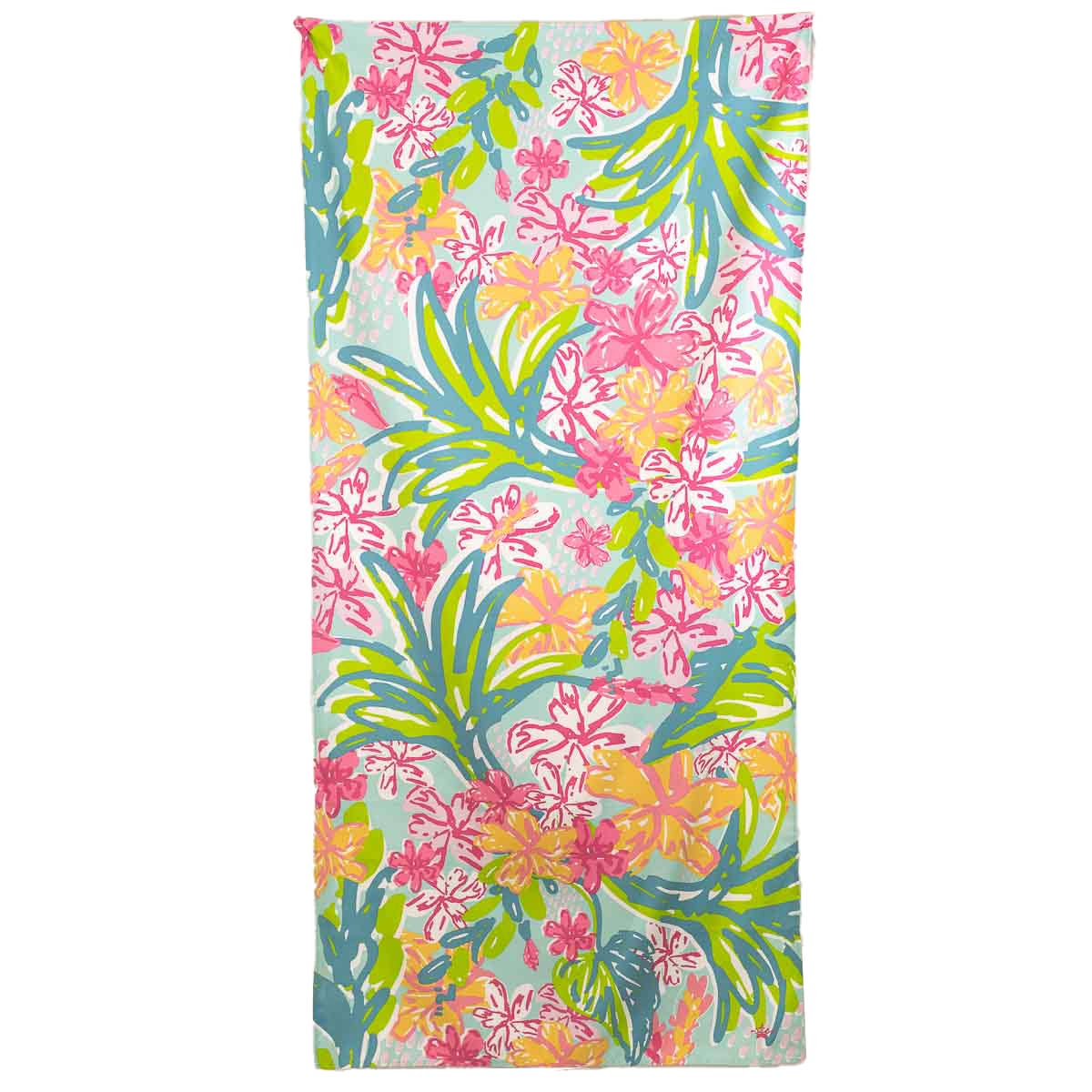 Quick Dry Tropical Flower Beach Towel