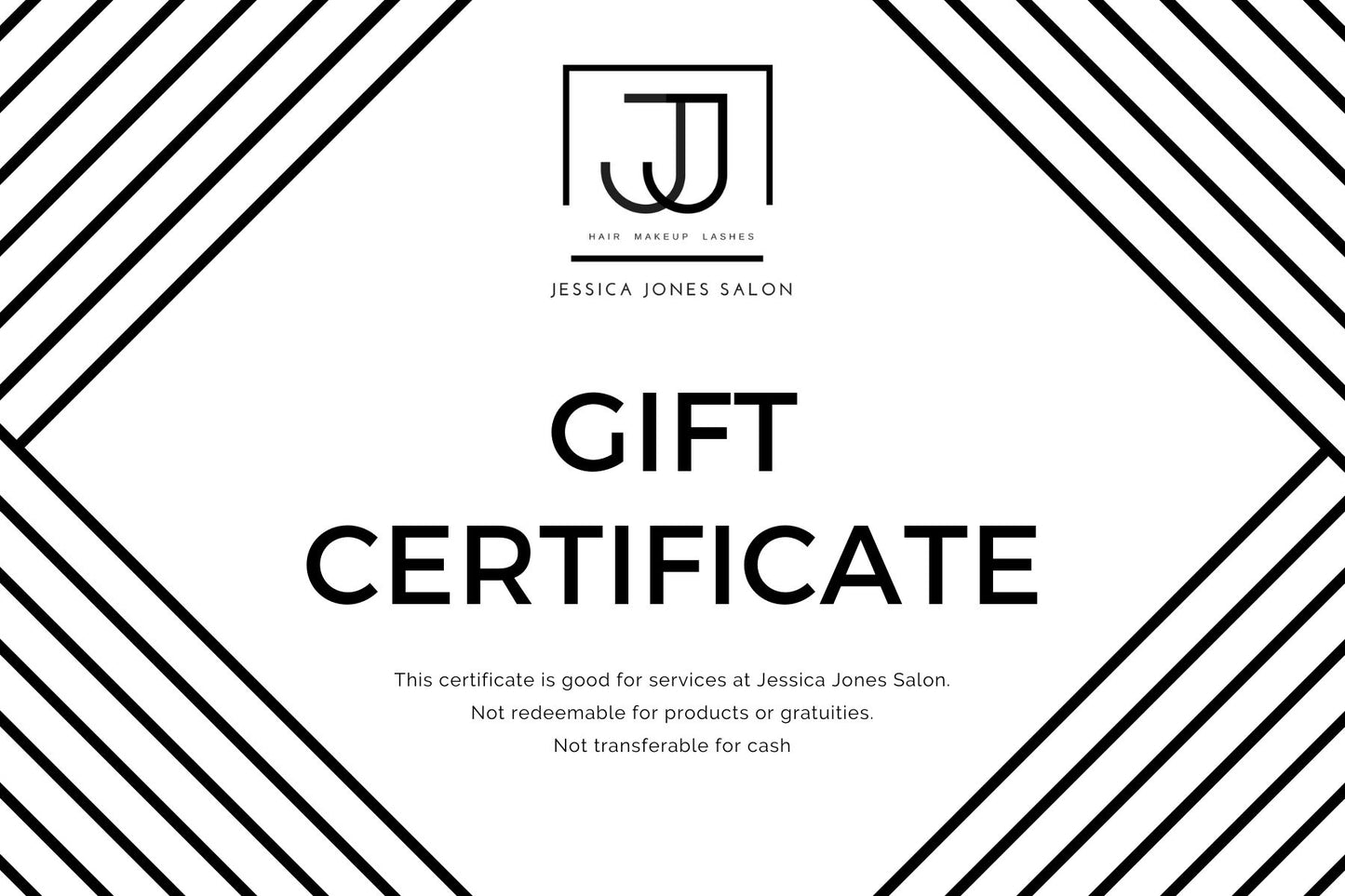 Jessica Jones Salon Gift Card