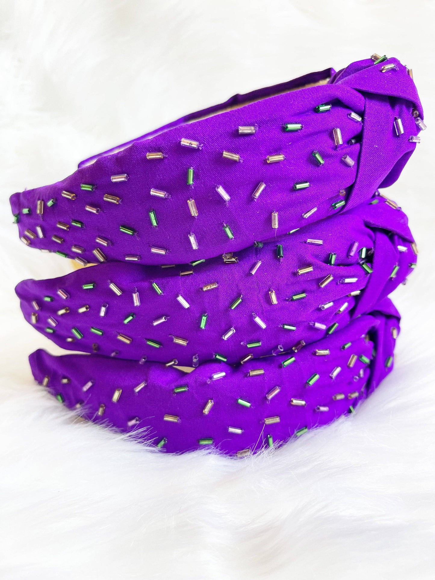 Purple sprinkle headband